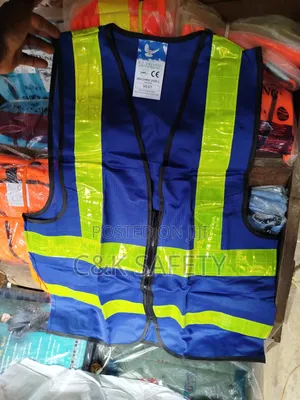Reflective Jacket Blue With Lemon Tape