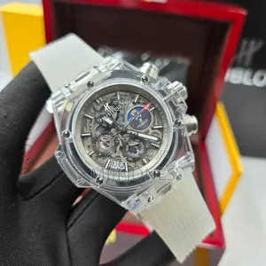 Big Bang White Rubber Strap Chrono Watch