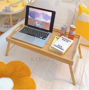 Bamboo Bed Tray Table With Folding Legs Foldable Serving