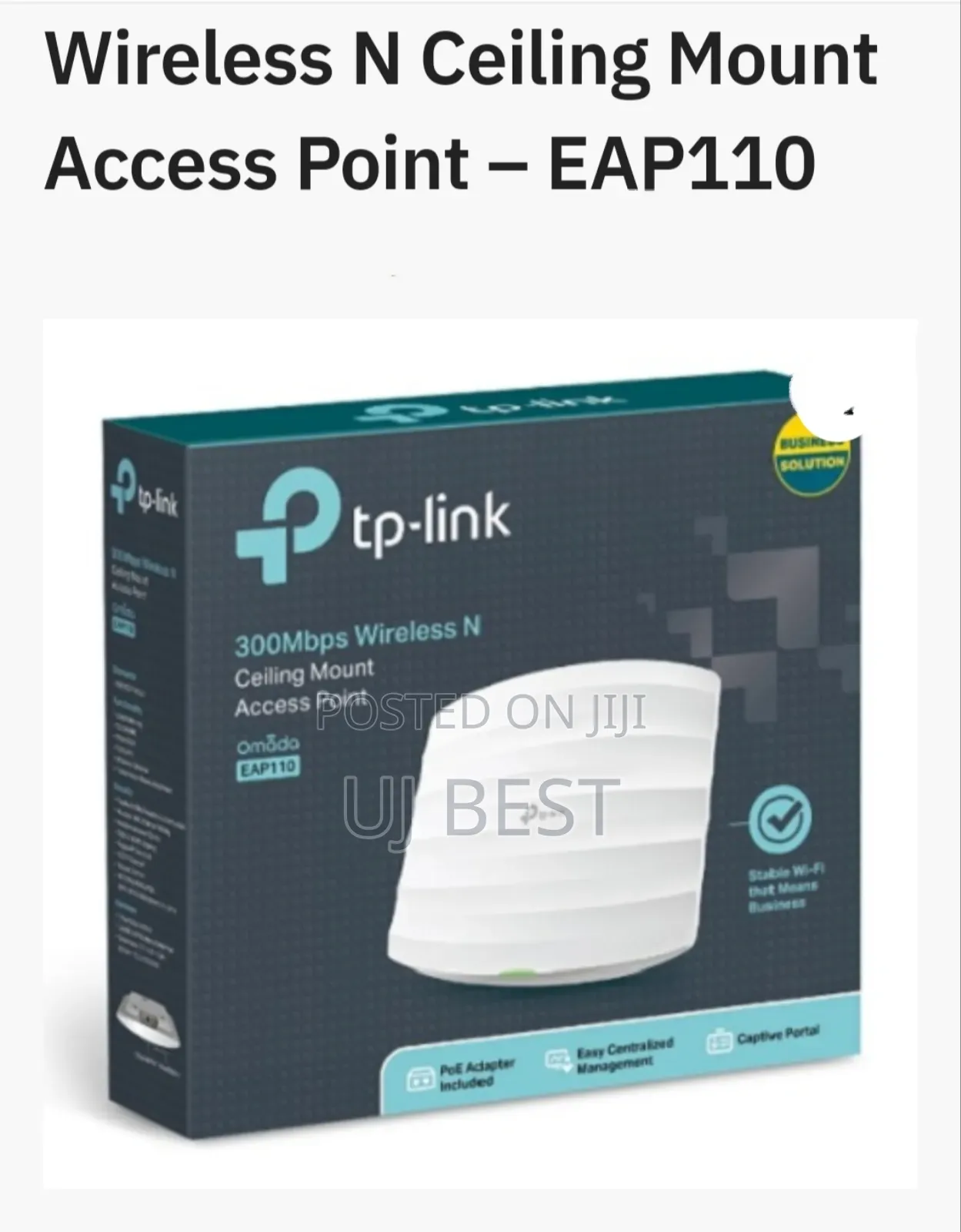 Tp-Link 300 Wireless Ceiling Mount Access Point – Eap110