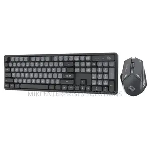 Porodo Gaming PDX225 Wireless Keyboard Mouse Set Black