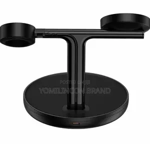 Baseus Swan 3-in-1 Wireless Charger Stand for iPhone Black