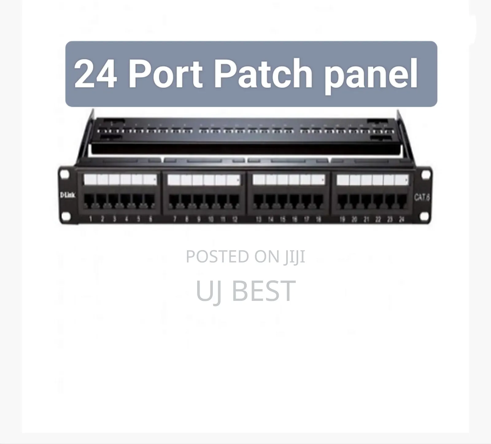 Link Cat6 UTP 24 Port Patch Panel