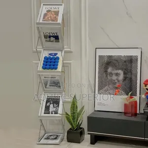 Foldable Aluminum Magazine Rack 06