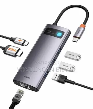 Baseus 6-in-1 USB C Hub, Type C Hub to /30hz HDMI Adapter