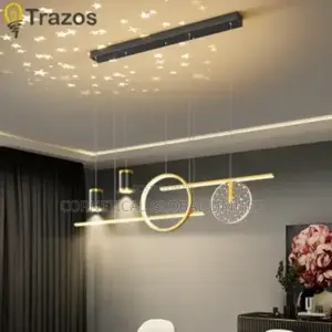 Modern Quality Luxury Gold Nordic Ring Led Chandelier Light
