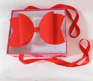 Transparent Rectangle Bow Box for Gift Package