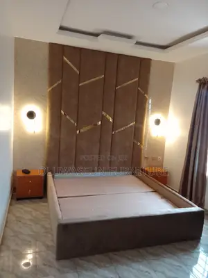 Wall Bed Frame With Light and Drawers