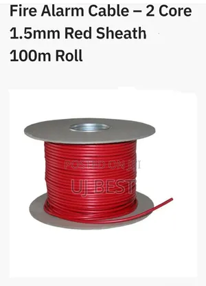 Fire Alarm Cable – 2 Core 1.5mm Red Sheath – 100m Roll