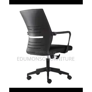 Mid -Back Mesh Ergonomic Swivel Chair With Lumber Support