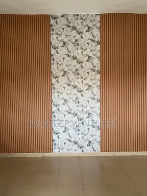 3D Fluted, Marble Type and Metallic Wallpaper