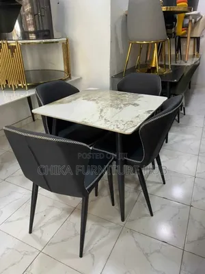 Marble Dinning 4 Seaters