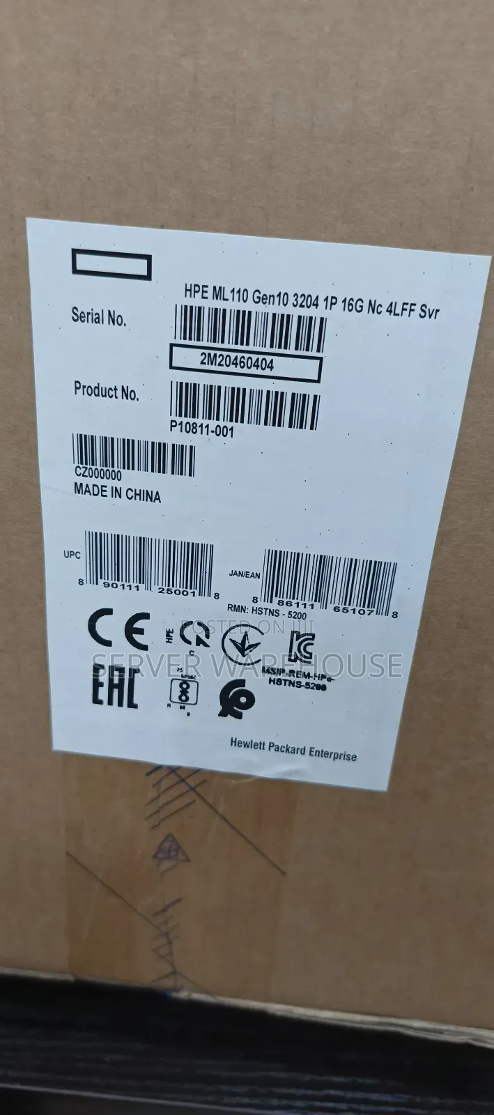 Server HP ProLiant ML 16GB Intel Xeon HDD 1T