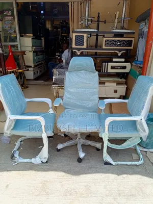 Executive Ergonomics Swivl Chair With 2 Visitors Chair.