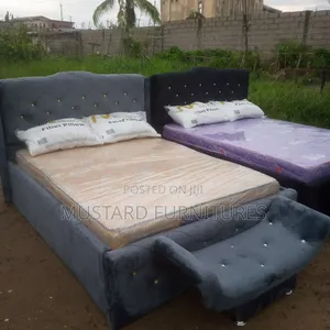 Quality Bedframe 4.5x6ft Upholstery Padded