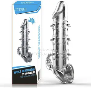 Spiky Penis Sleeve Extender Realistic Penis Toy for Men
