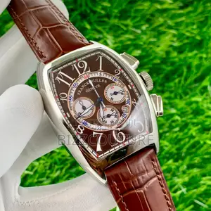 Original Franck Muller Chronograph Brown Leather Watch