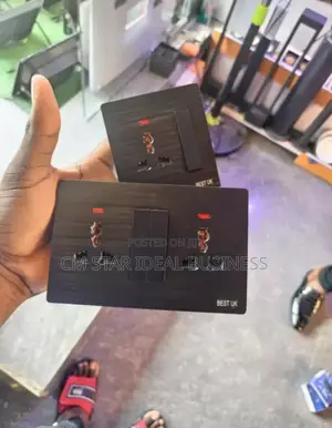 Shining Black Single and Double Switches