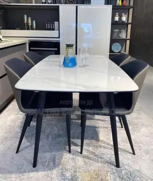 Top Luxury 4 Seater Marble Dining Set