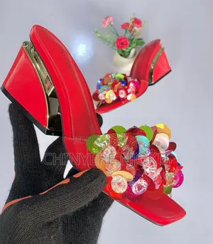 Wedge Slippers With Stones