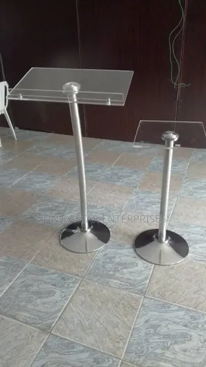 Quality Unbreakable Acrylic Single Pole Pulpit For Church