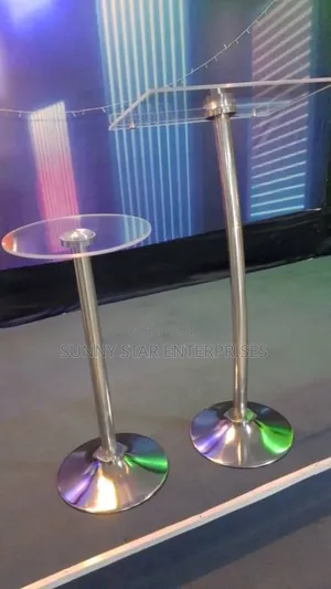 High Quality Unbreakable Acrylic Single Pole Pulpit for Chur