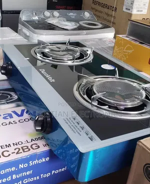 Duravolt 2burner Gas Cooker Glass Top