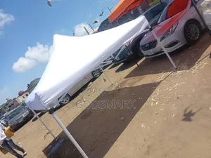10 by 10 Feet Foldable Canopy in White Pole.