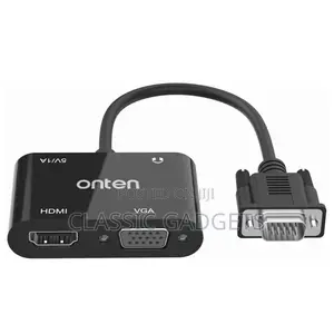 Onten Otn-5138hv VGA to FHD HDMI + VGA With Audio Converter