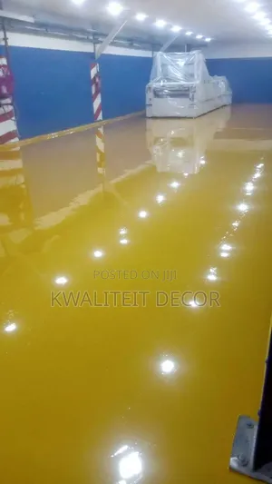 Yellow Epoxy Flooring
