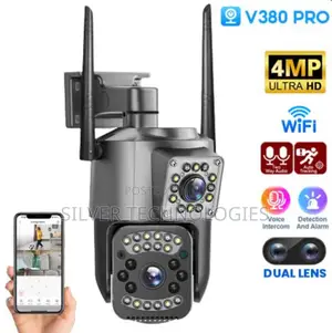 Dual Lens Outdoor Wifi Camera 4mp