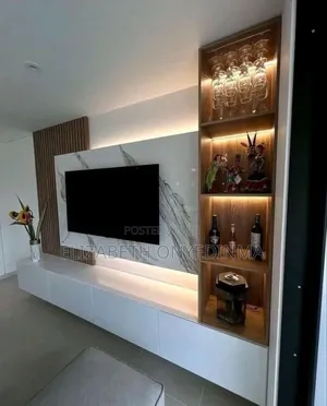 Tv Console With Mini Bar