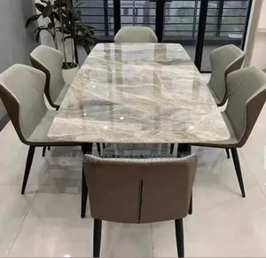Exquisite Contemporary Marble Top Dining Table