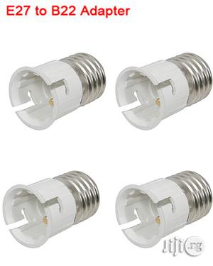 4pcs Light Bulb Socket Converter: E27 Socket to B22 Bulb