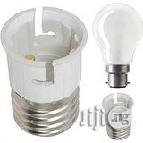 4pcs Light Bulb Socket Converter: E27 Socket to B22 Bulb
