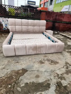 Well Padded Upholstery 6by6 Bed With a Side Drawer