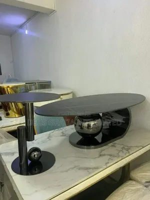 Marble Centre Table And Side Stool For Living Room
