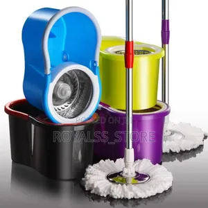 360° Spin Mop With Thick Plastic Bucket