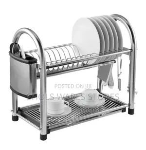 Quality Stainless Steel 2-Layer Dish Rack
