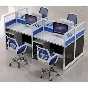 High Quality Workstation by 4 Seaters With 4 Mobile Drawer