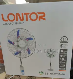 Lontor 18-inch Rechargeable Standing Fan - CTL-CF034-18-C