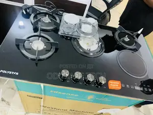 Gasglam Polystar 4+1 Tempered Glass (Inverter) Built in Gas