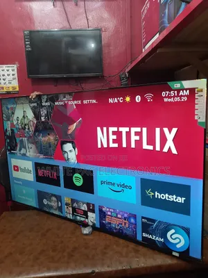 New Hisense Uhd 65"Inch Smart Flameless Tv Netflix >Youtube