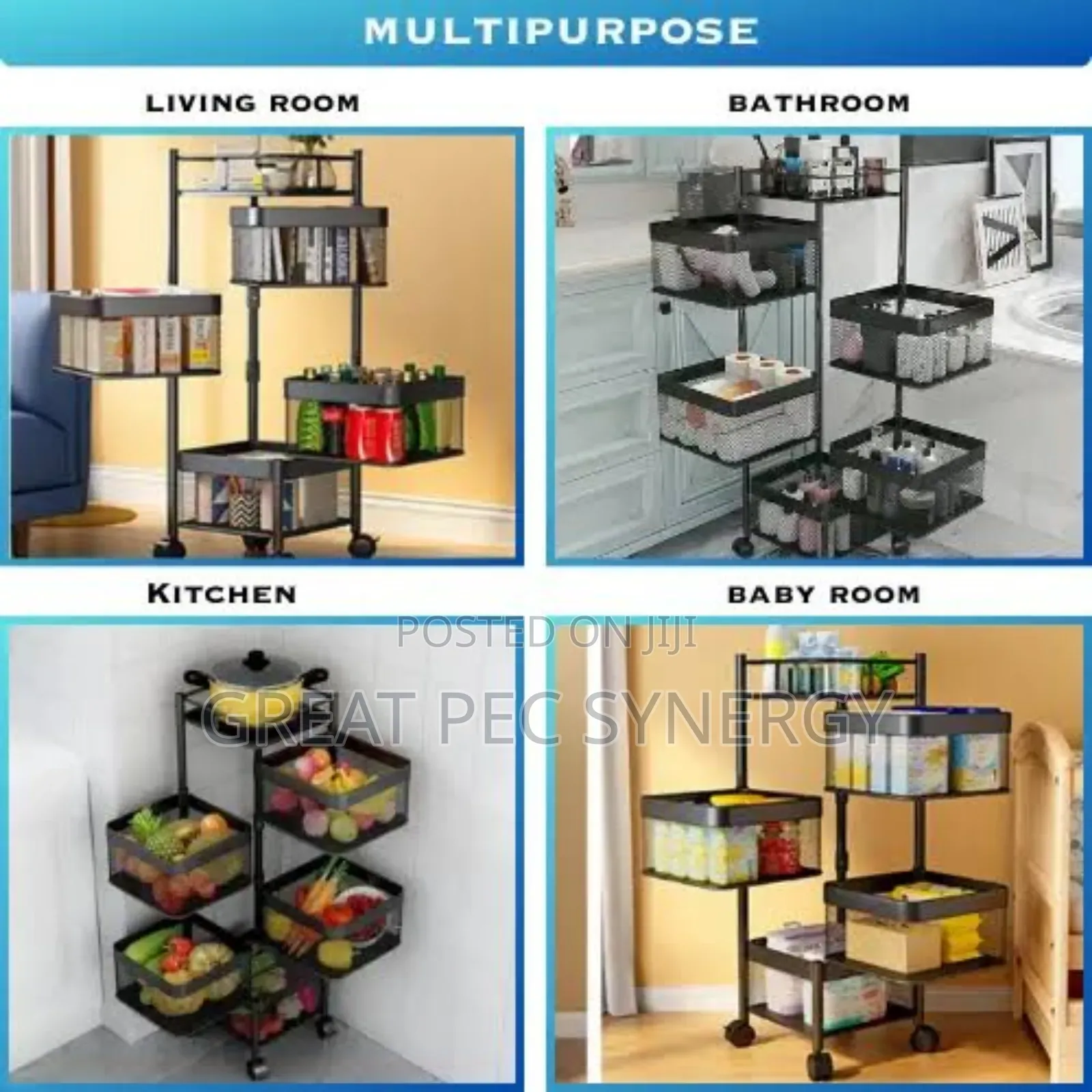 5 Layer Kitchen Basket(Squared Shape)