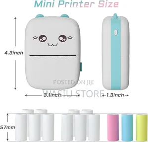 Bluetooth Portable Printer With 13 Rolls Thermal Paper