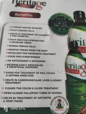 Heritage Herbal Remedy, Miracle In A Bottle For Our Body