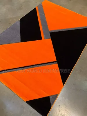 4by6 Feets Modern Orange Turkish Centre Rug