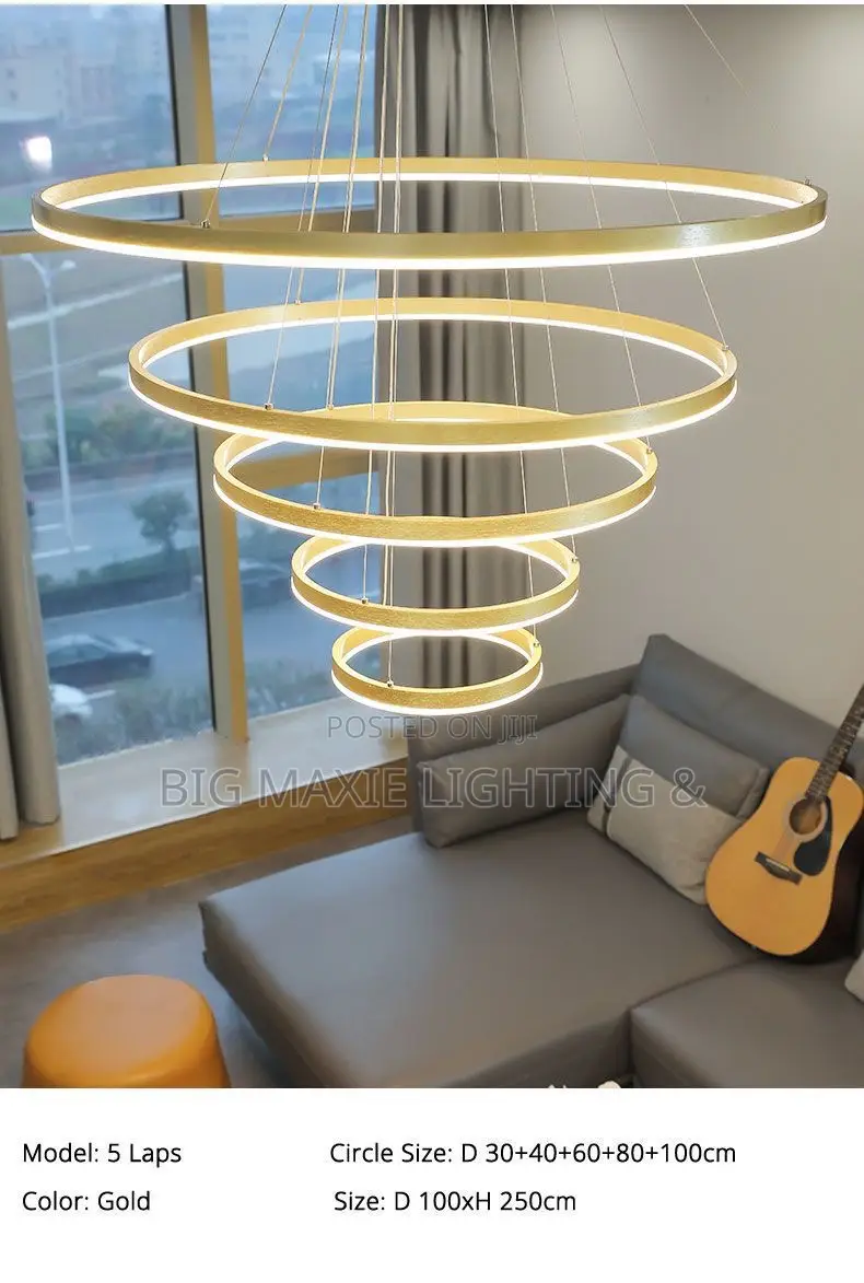 Modern Round Ring Led Ceiling Chandeliers