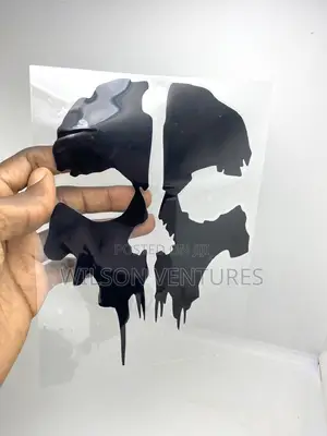 Black Skull Car Body Sticker