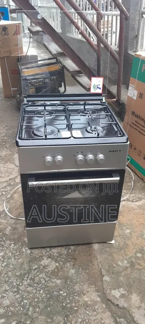 Brand New Maxi(60×60)4-Borner All Gas Standing Cooker>Silver